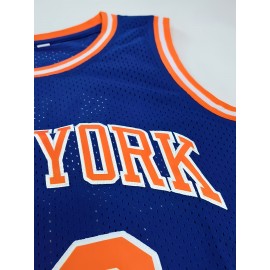 Men'S Embroidered Basketball Shirt - Round Neck, Loose, Breathable, And Elastic Tank Top, Suitable For Training, Parties, And Weekends - Suitable For All Seasons Wear By Both Adults And Women