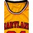 Men's #34 Yellow Basketball Jersey with Red Accents - Embroidered Polyester, Loose Fit, Breathable & Stretch Fabric for Sports, Casual Wear, and Outdoor Activities, Sizes S-XXXL