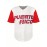 Men's Puerto Rico #1 Baseball Jersey - V-Neck, Button-Up, Short Sleeve,