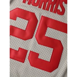 Men'S American Basketball Jersey # 25 Gray Basketball Sports Shirt Breathable Round Neck Loose Fabric Suitable For Outdoor Dating Street Handsome S-XXXL