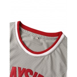 Men'S American Basketball Jersey # 25 Gray Basketball Sports Shirt Breathable Round Neck Loose Fabric Suitable For Outdoor Dating Street Handsome S-XXXL