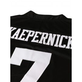 Men'S American Football Sweatshirt # 7 Black Sweatshirt Suitable For Street Team Sports Dating Beach Spring/Summer Autumn Wear S-XXXL