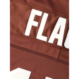 Men's #15 Brown American Football Jersey - V-Neck,, Polyester, Ideal for Training & Team Sports, Sizes S-XXXL, Team Jersey|Vneck Sports Top| Detailing