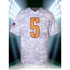 Men'S American Football Sweatshirt # 5 Camouflage Football Sweatshirt