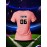 Customized Name & Number Women's V-Neck Football Jersey - Breathable Quick-Dry Moisture-Wicking Pink/Black with Football Graphic & Number 06 Design for Team Training, Fitness, Casual Wear, Football Accessories, Comfortable Fit