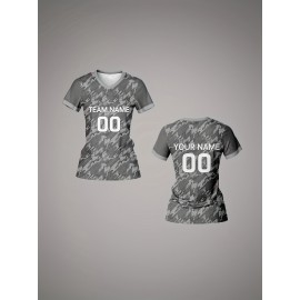 Customizable Women'S V-Neck Football Jersey - 