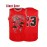 Men'S # 23 Red Basketball Shirt Breathable Polyester Fiber Sports Shirt Detail Design Loose Fit Suitable For Spring, Summer, And Autumn Sizes S-3XL